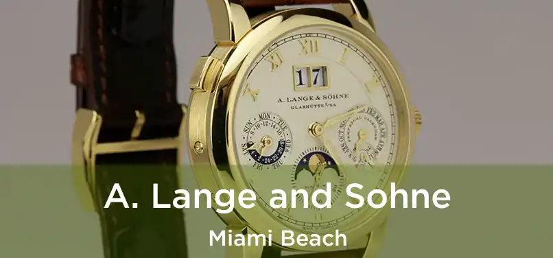  A. Lange and Sohne Miami Beach